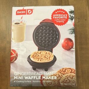 Gingerbread Man Mini Waffle Maker
